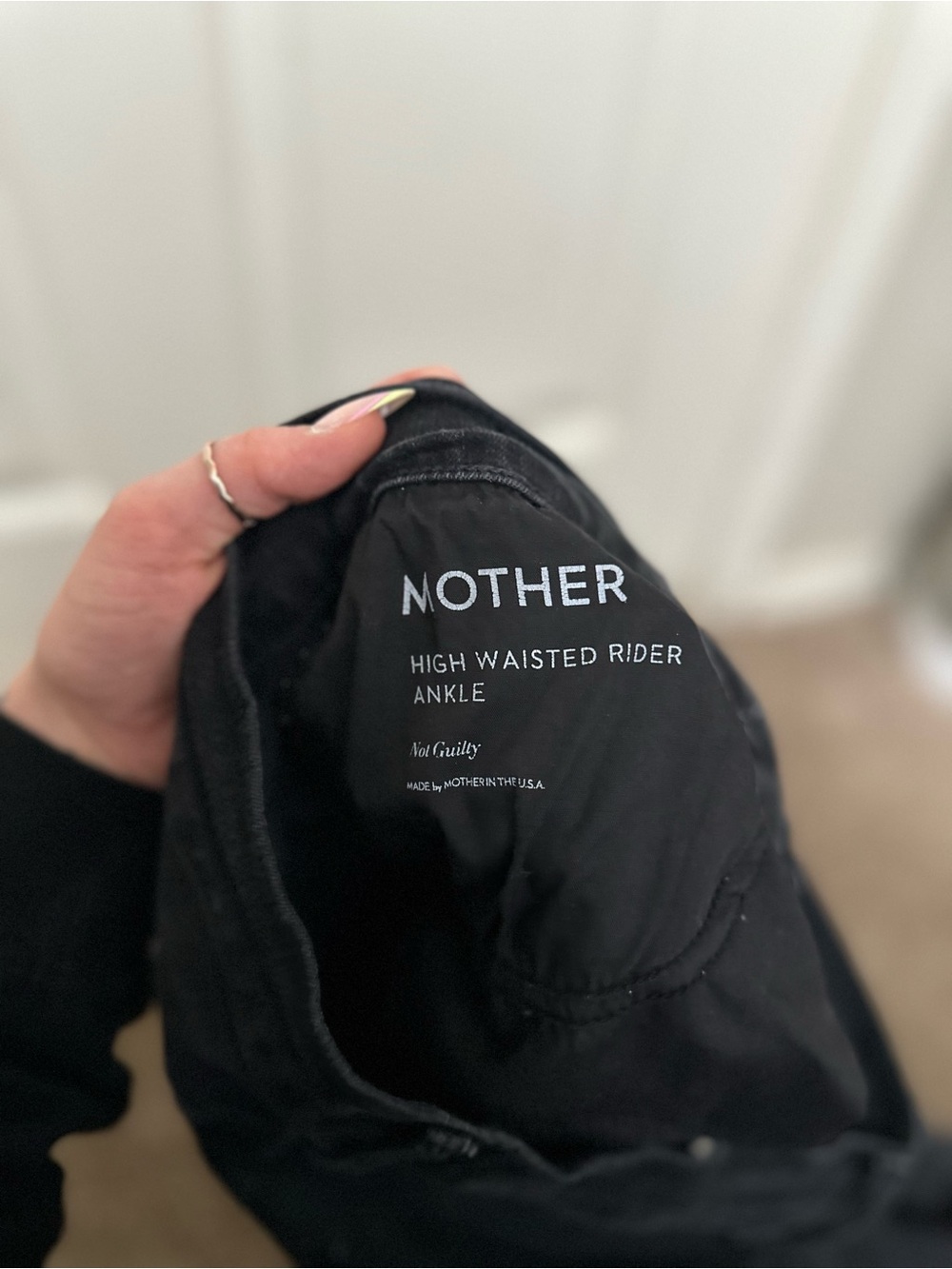 MOTHER High-Waisted Rider Ankle Jeans In Not Guilty - Picture 5 of 7